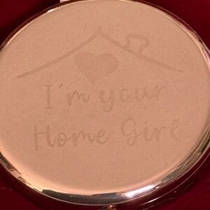 NWOT-Engraved Rose Gold Compact Pocket Mirror - “I'm Your Home Girl” engraving!